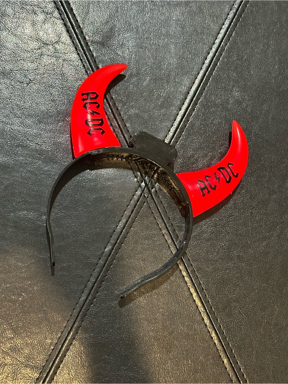 AC/DC Red Horn Headband Accessory
